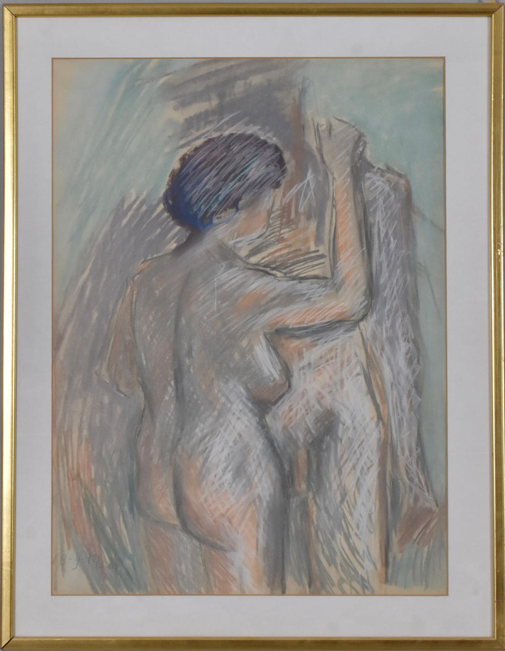 IWAN BROBERG. Pastell.