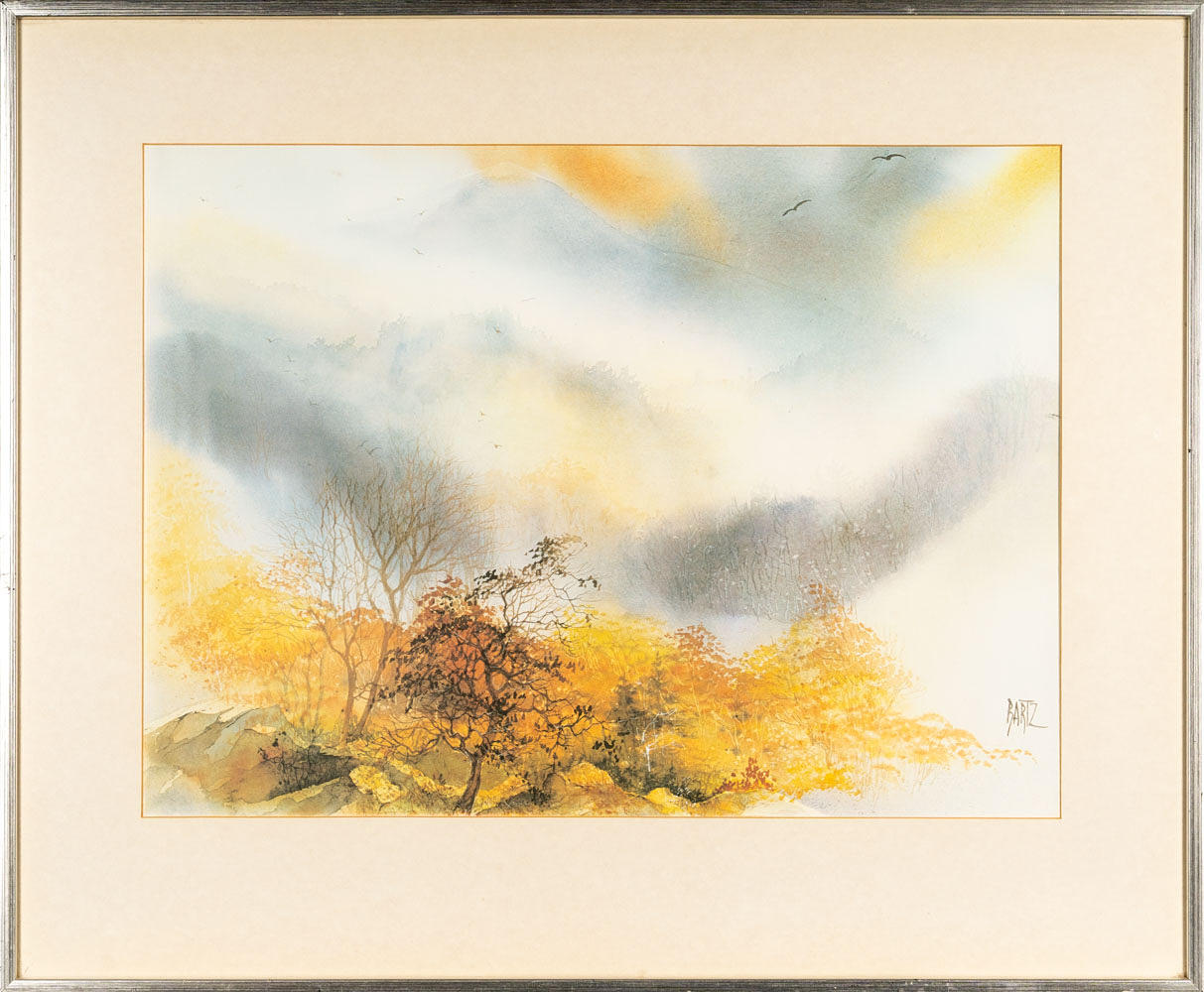 DIANA CLAPP BARTZ. Watercolour, signed.