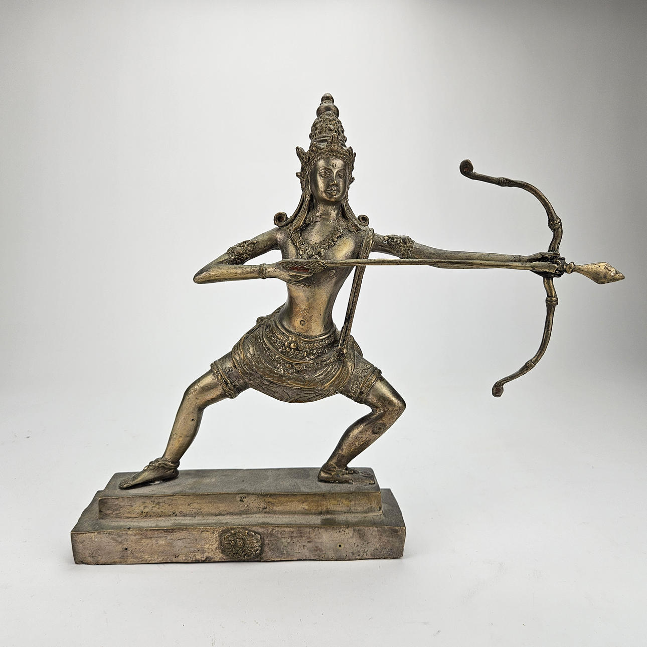 A METAL SCULPTURE, oriental.