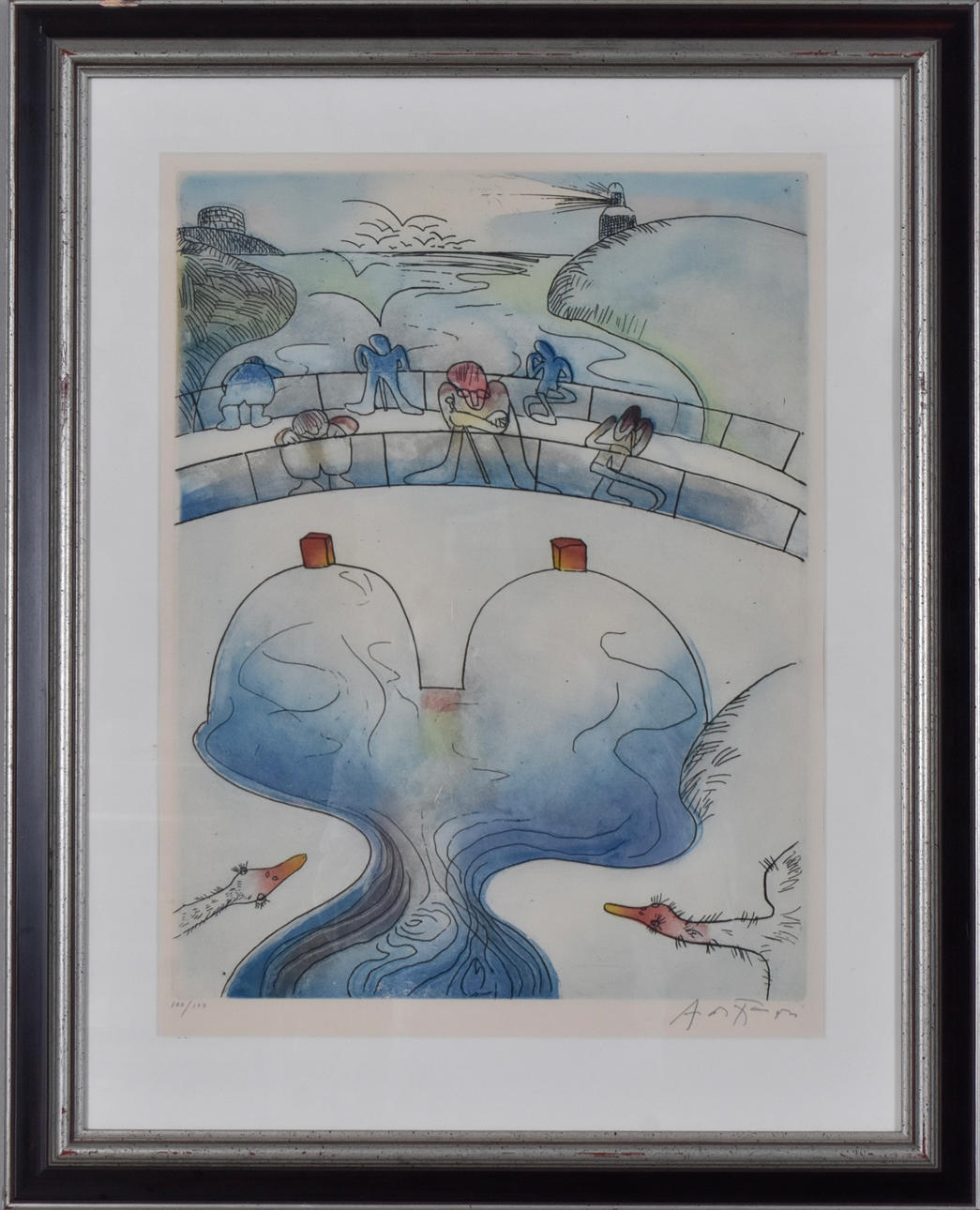 ANDRÉ FRANÇOIS (1915-2005). Color etching.