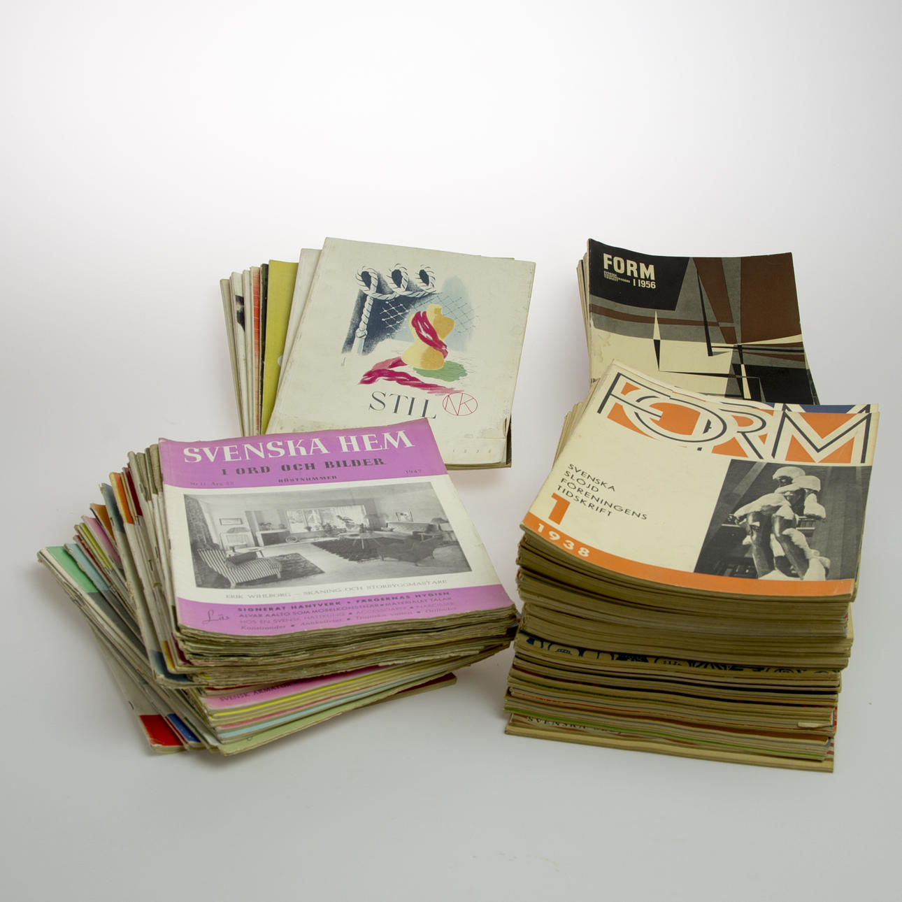TIDSKRIFTER, Stil NK, Svenska hem samt Form.
