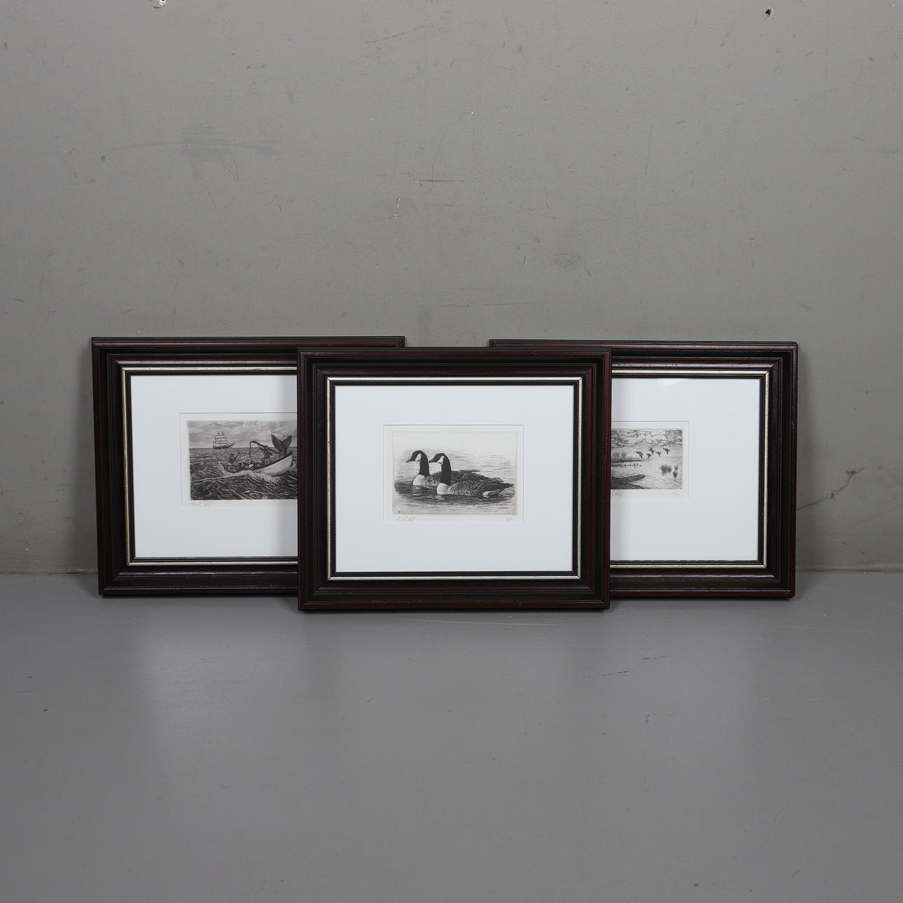 STANLEY STEARNS. etching, 3 pcs, signed and numbered.