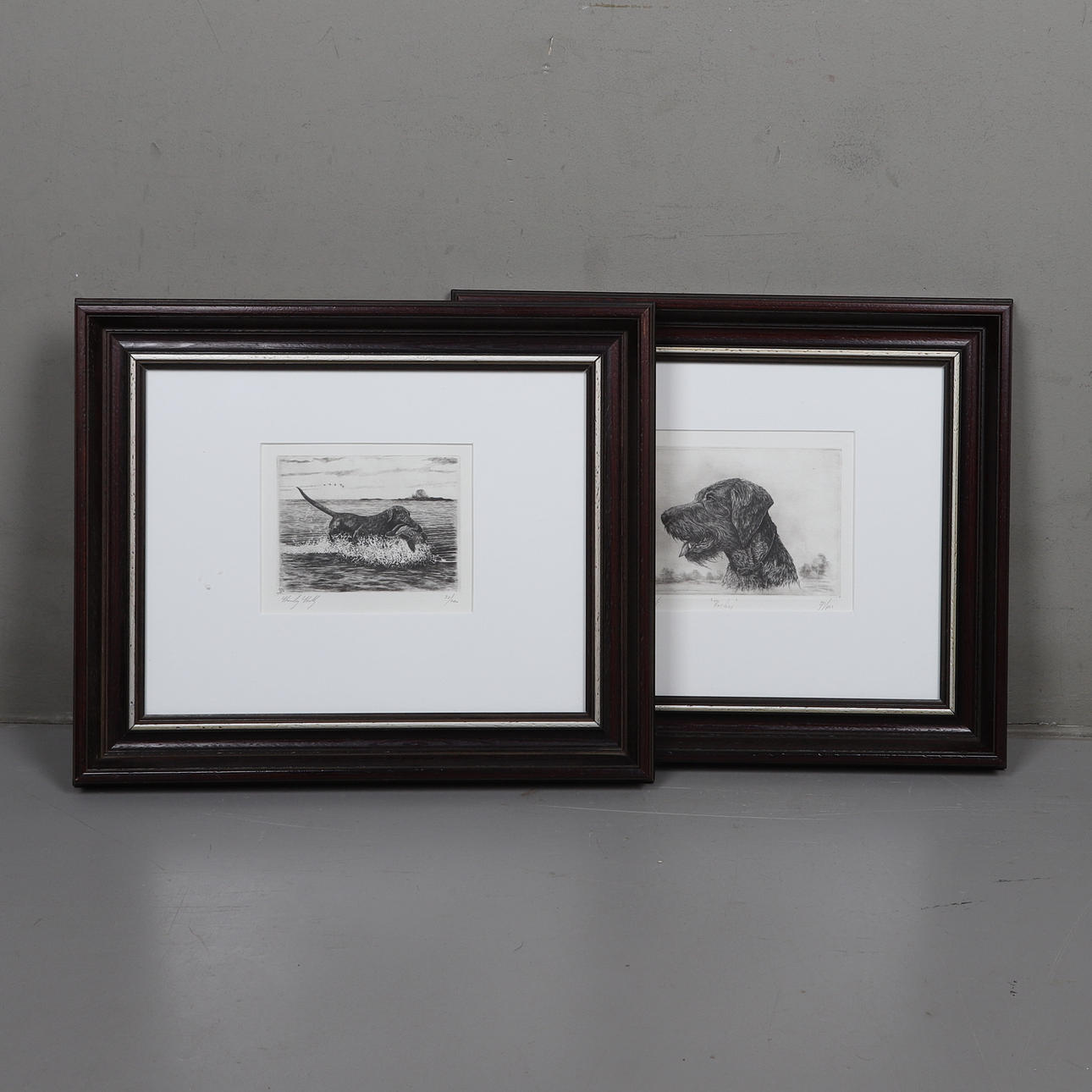 STANLEY STEARNS. etching, 2 pcs, signed and numbered.