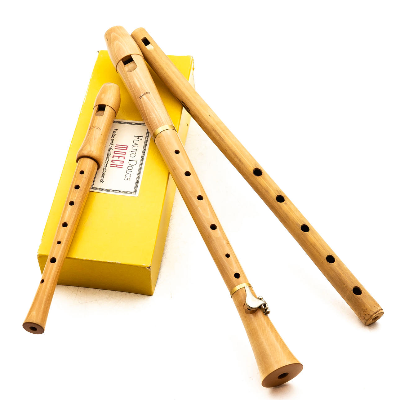 Blockflöjt, 3 delar, 1900-tal.