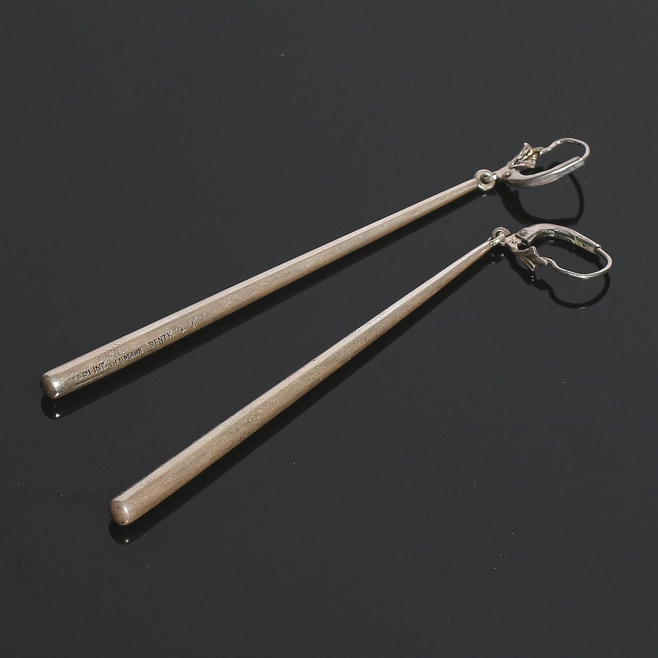 BENDT KNUDSEN. Örhängen, ett par, 925 sterling silver, Danmark, 1900-talets mitt.