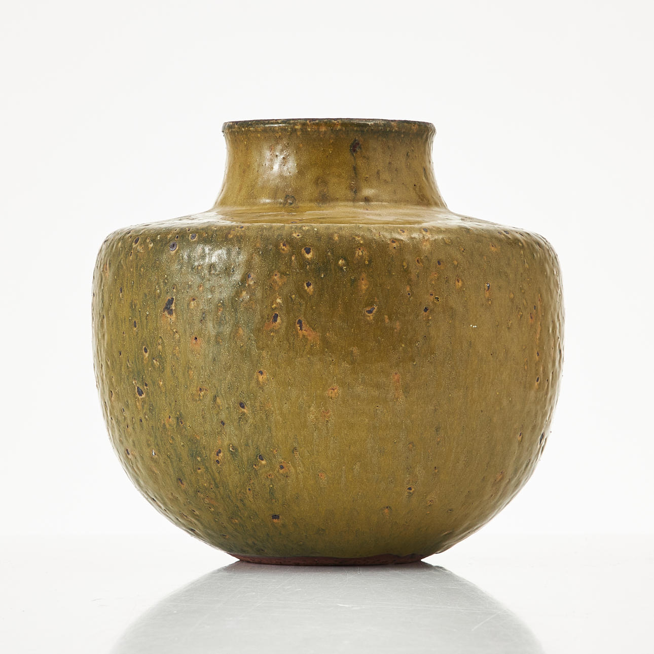 ROLF PALM. Vase, glazed stoneware, signed, own workshop, Mölle.