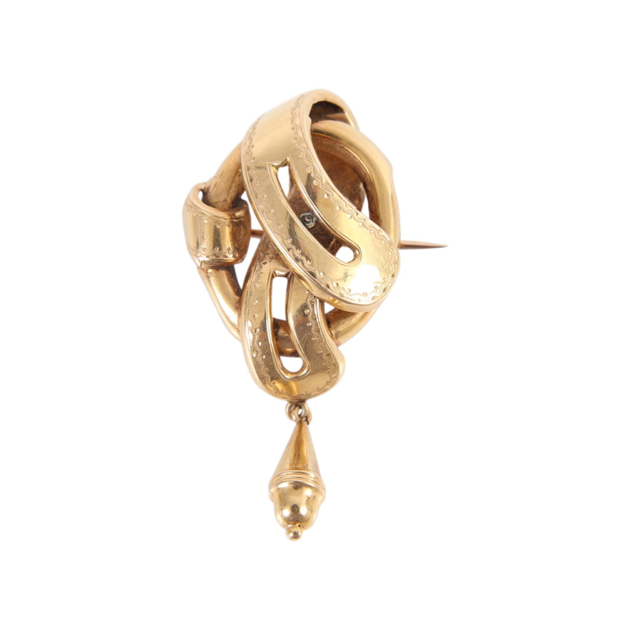 Brooch 18kt gold.
