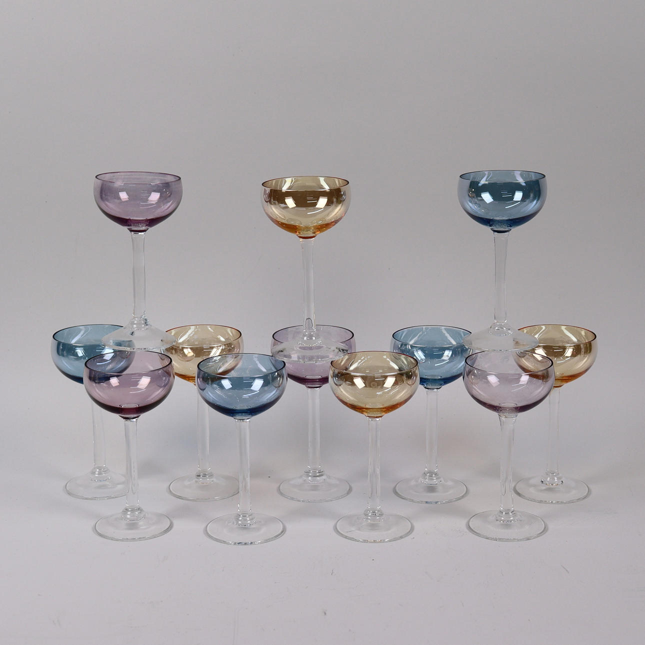 LIKÖRGLAS, Johansfors, 1900-talets andra hälft, 12 st. Glas - Serviser ...
