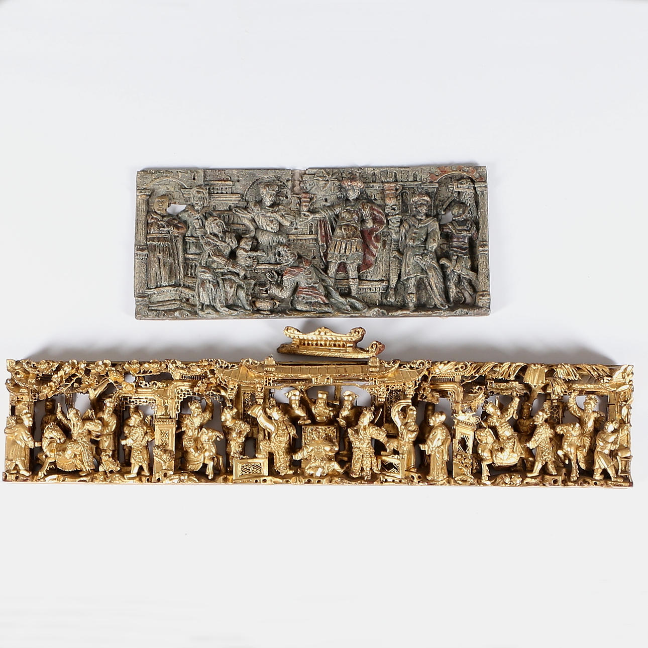 VÄGGDEKORATIONER, skuret trä, 1900-tal.