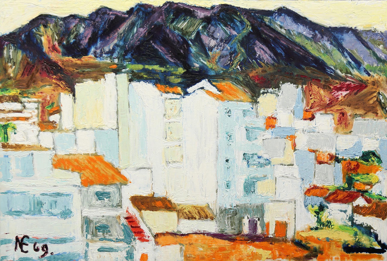 NILS-ENAR ESKHULT. oil on canvas, signed and dated 69.