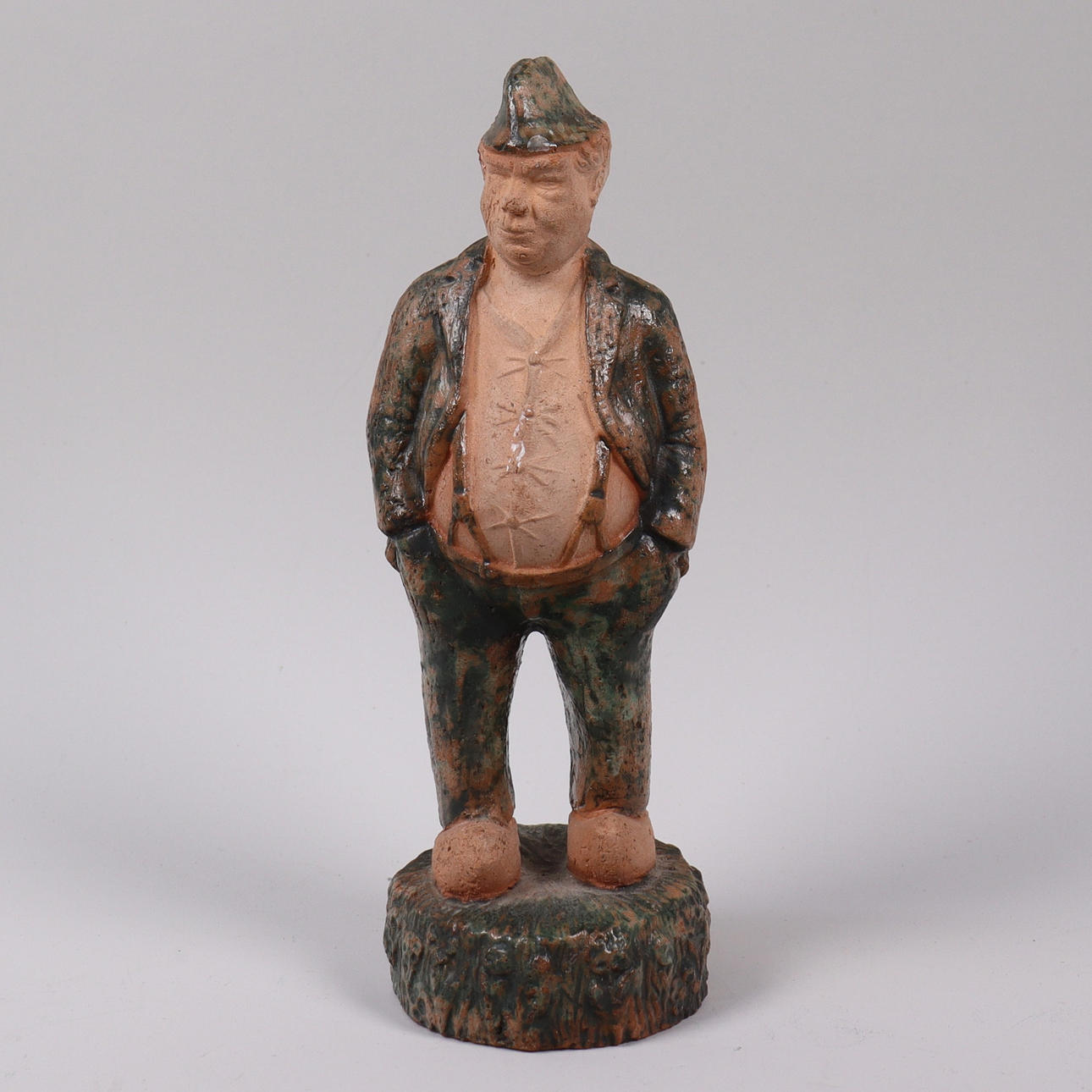 LARS PAGFELDT. figurin i stengods, "Edvard Persson".