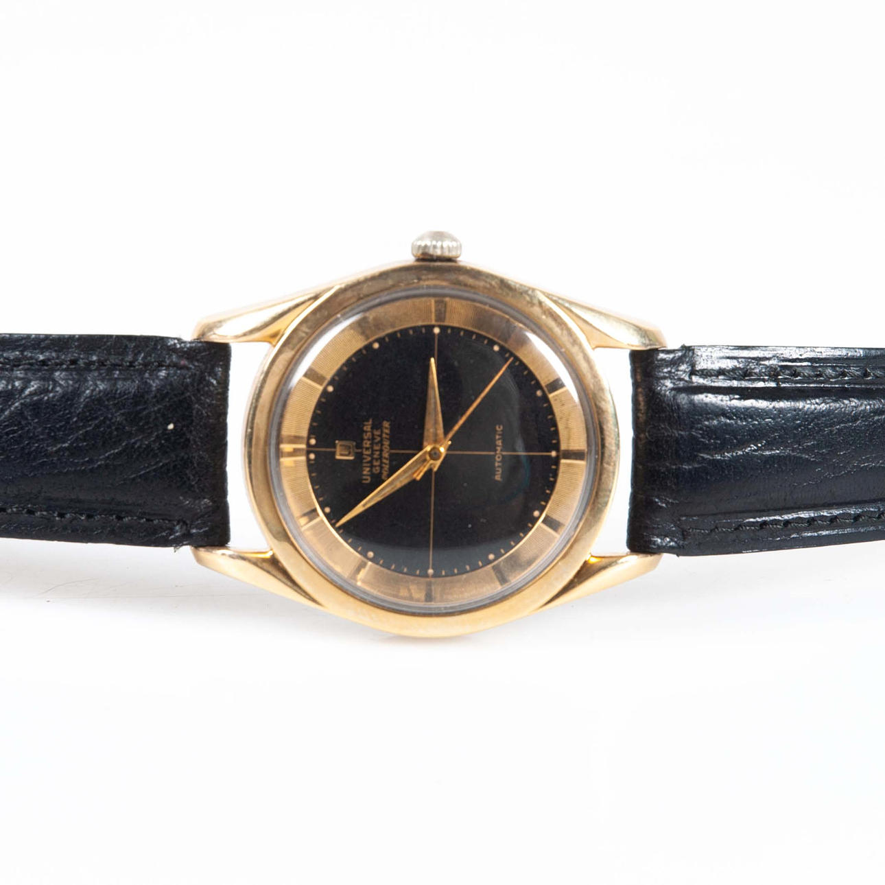 UNIVERSAL GENÈVE, a “Polerouter” wristwatch, circa 1950's.
