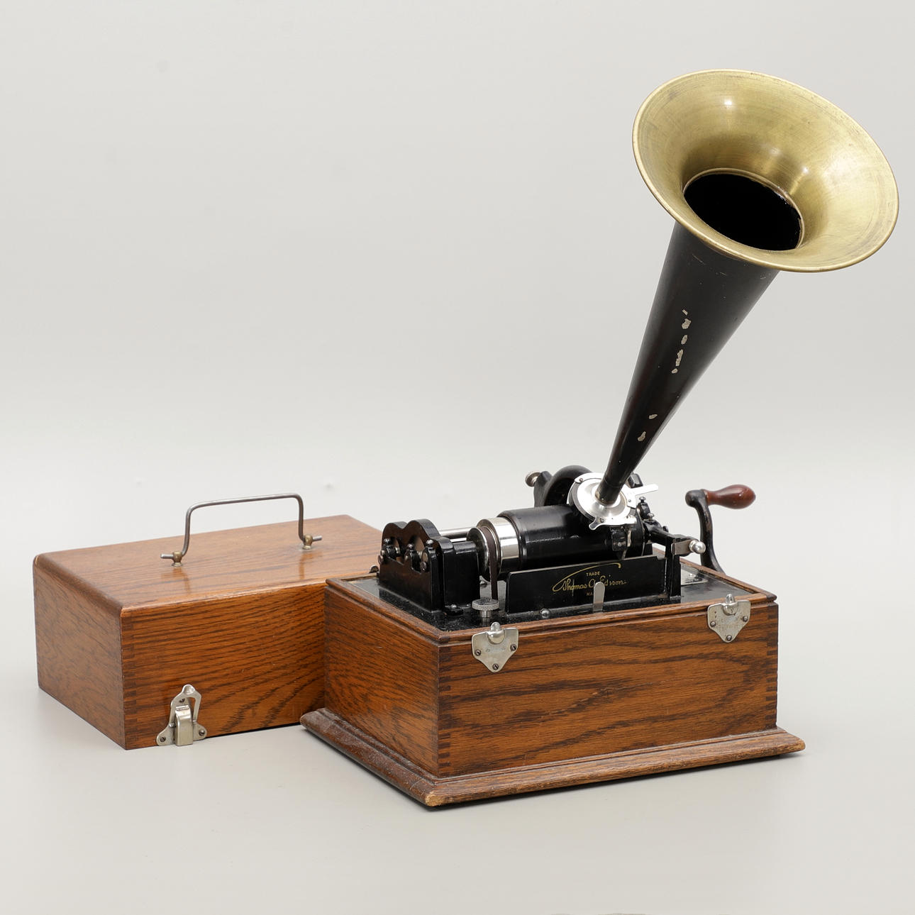 A Thomas Edison phonograph, United States, late 19th century
