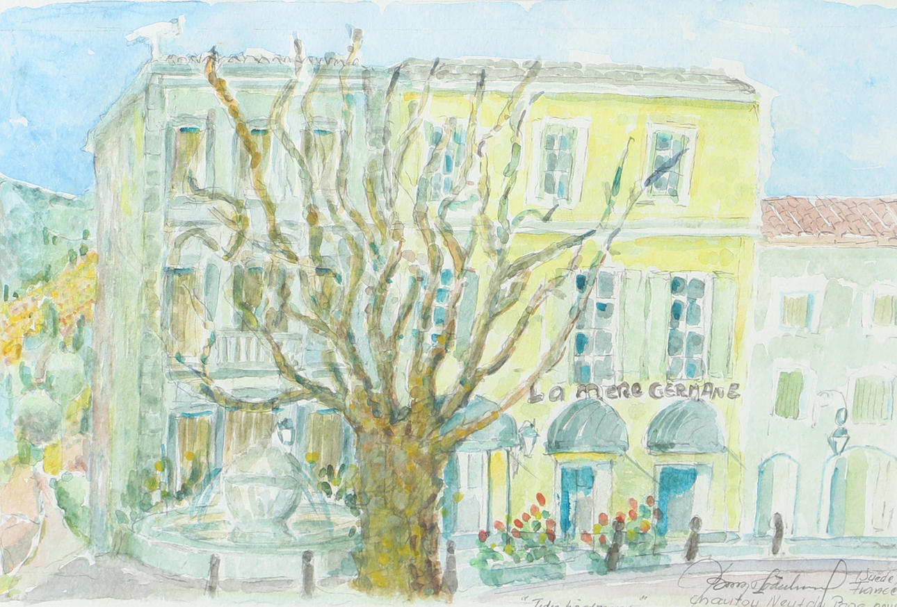 BENGT SÖDERLUND. "Tidig höstmorgon", akvarell, signerad, 2005.