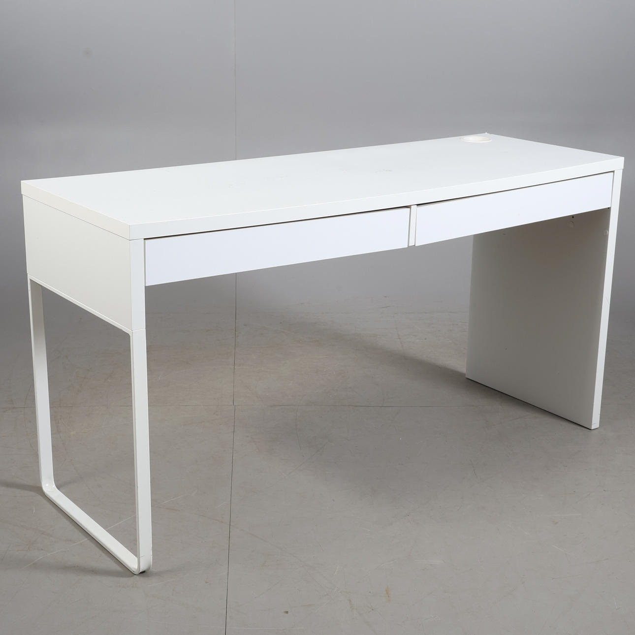 SKRIVBORD, metall/trä, samtida.