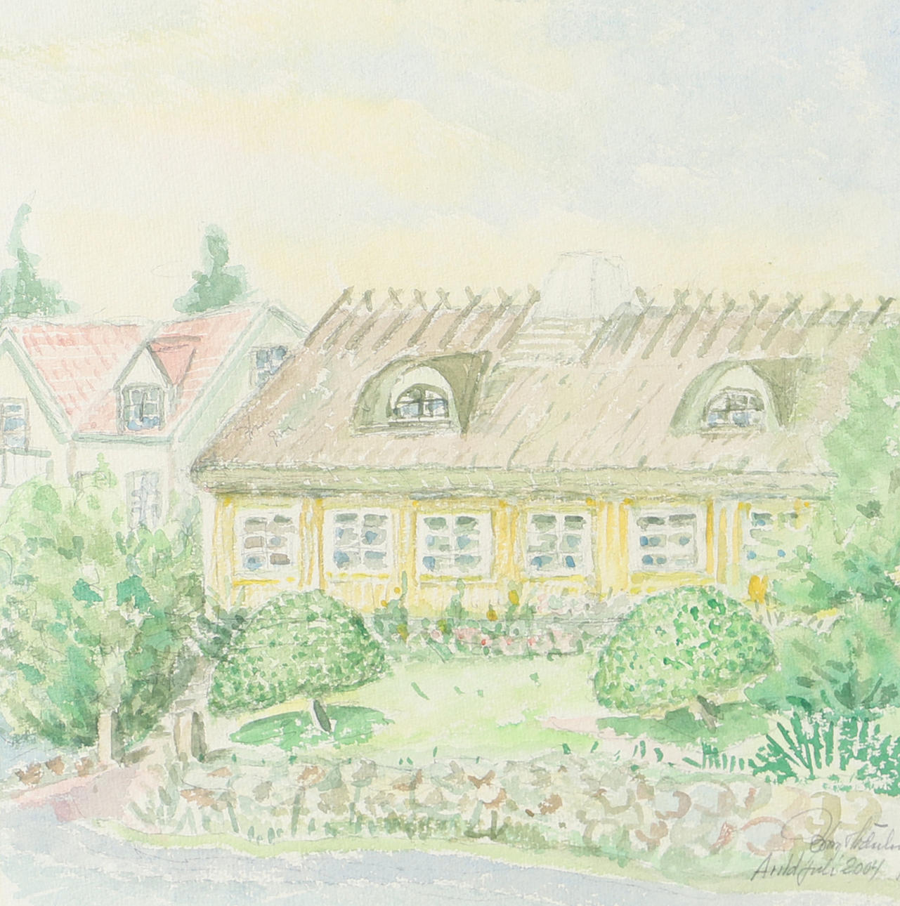 BENGT SÖDERLUND. “Arild”, watercolour, signed, July 2004.