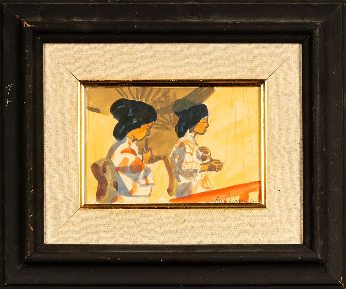 LARS NORRMAN. Mixed media on panel.