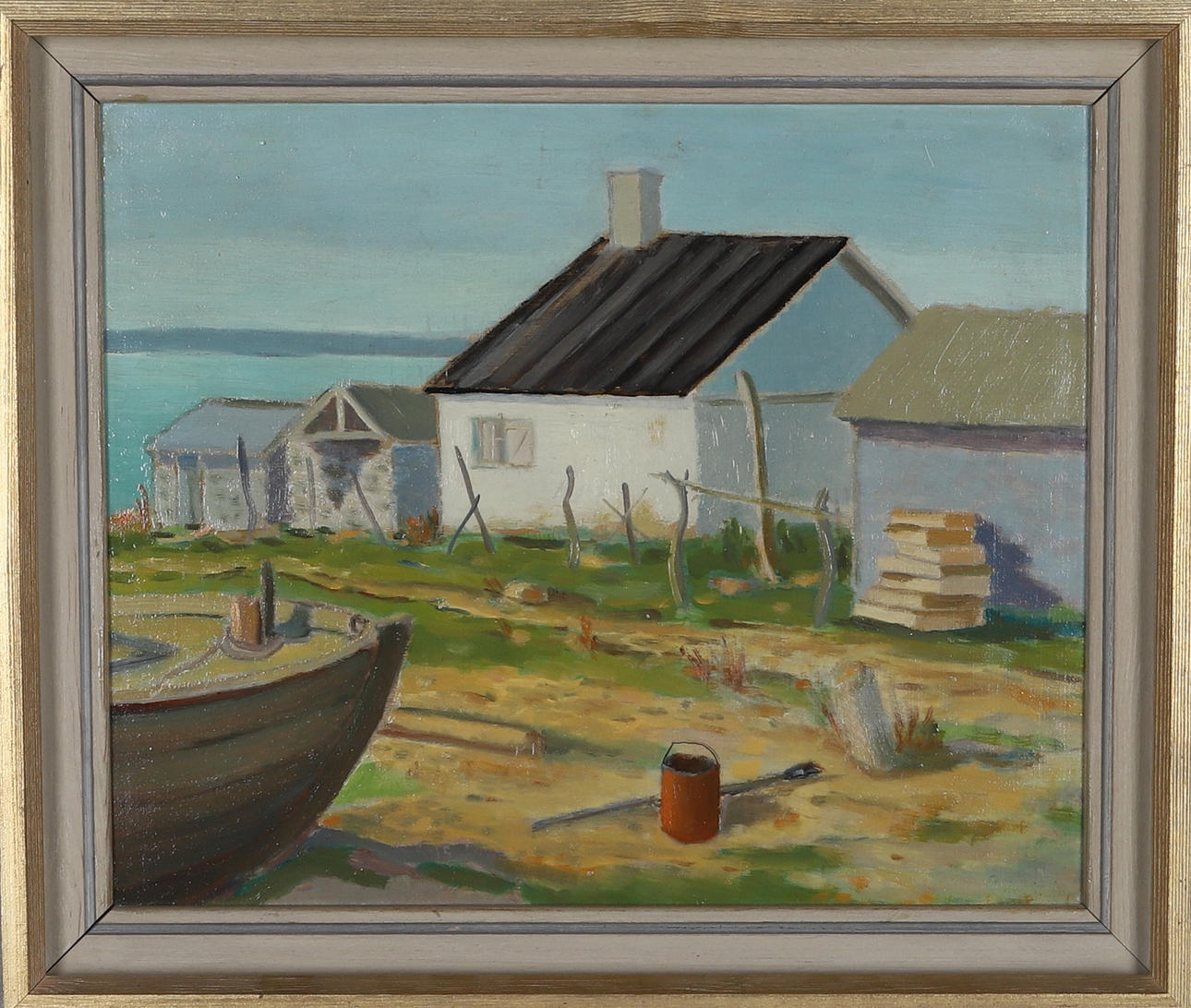 UNIDENTIFIED ARTIST, oil on panel, signed.