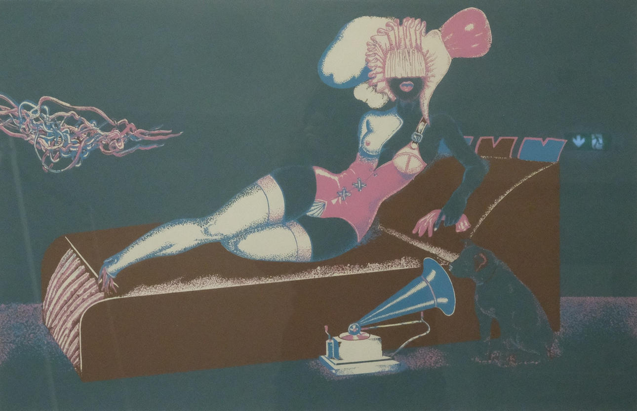 CARLOS REVILLA. VILANDE MODELL, COLOUR LITHOGRAPH.