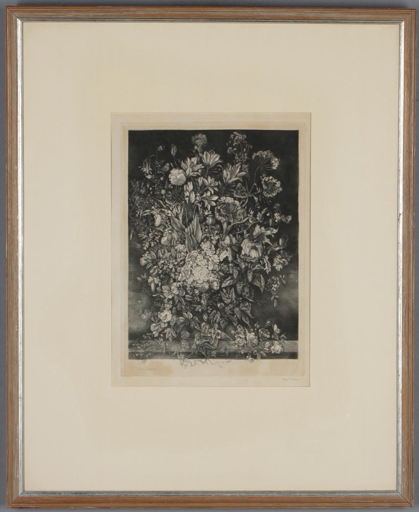 STIG BORGLIND. "Flora Suecica I", etsning, signerad.