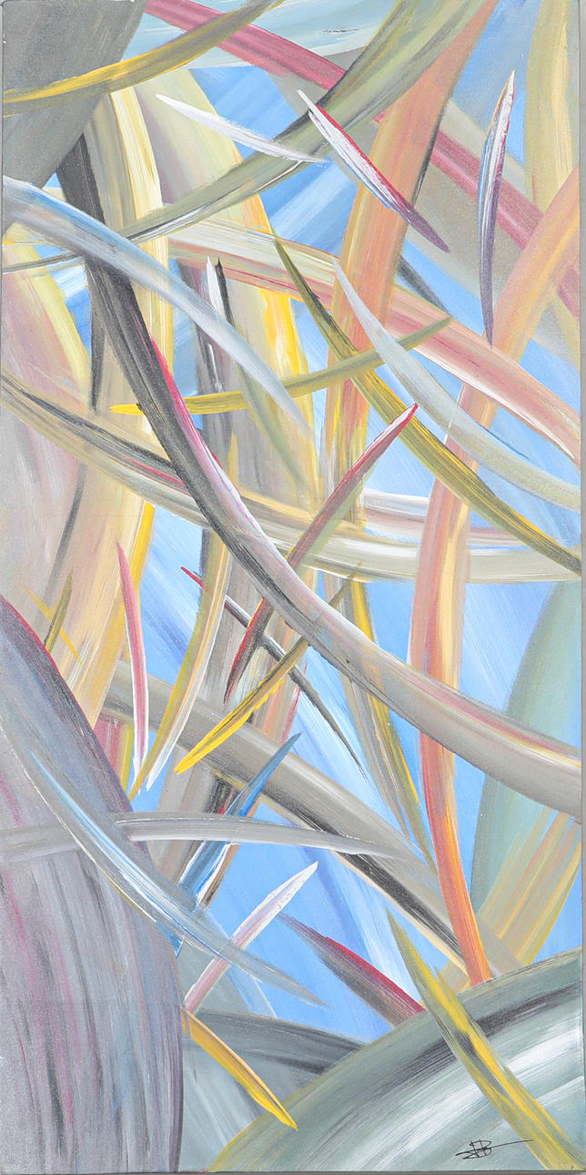 LARS BEIJAR. Blandteknik, daterad 2015, signerad.