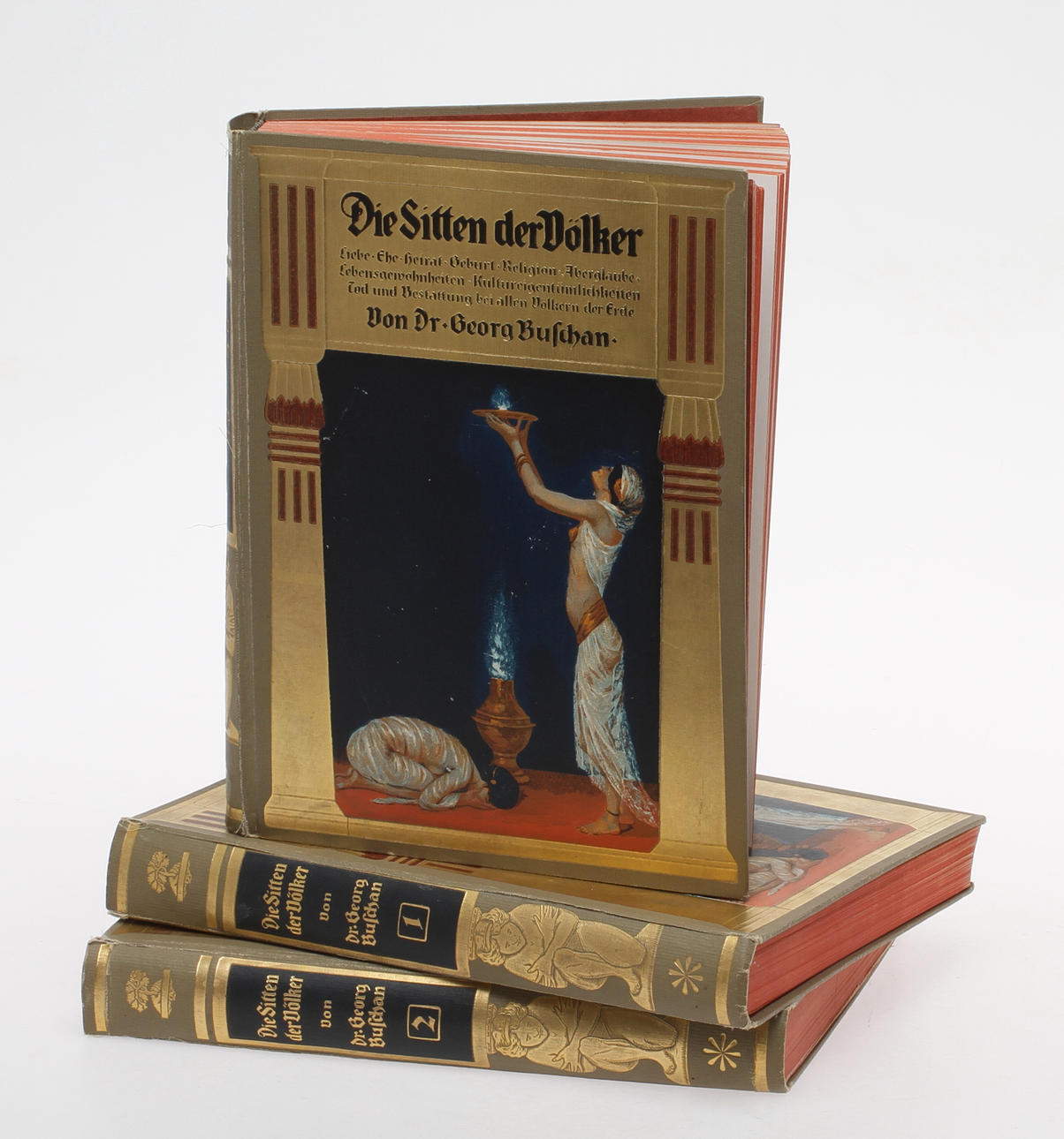 BÖCKER, "Die Sitten der Völker" Georg Buschan, 3 band, 1900-talets första del.