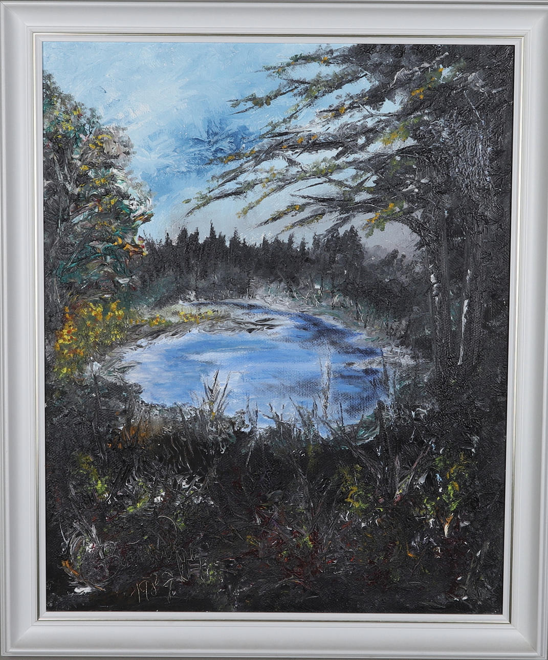 UNIDENTIFIED ARTIST, oil on panel, signed.