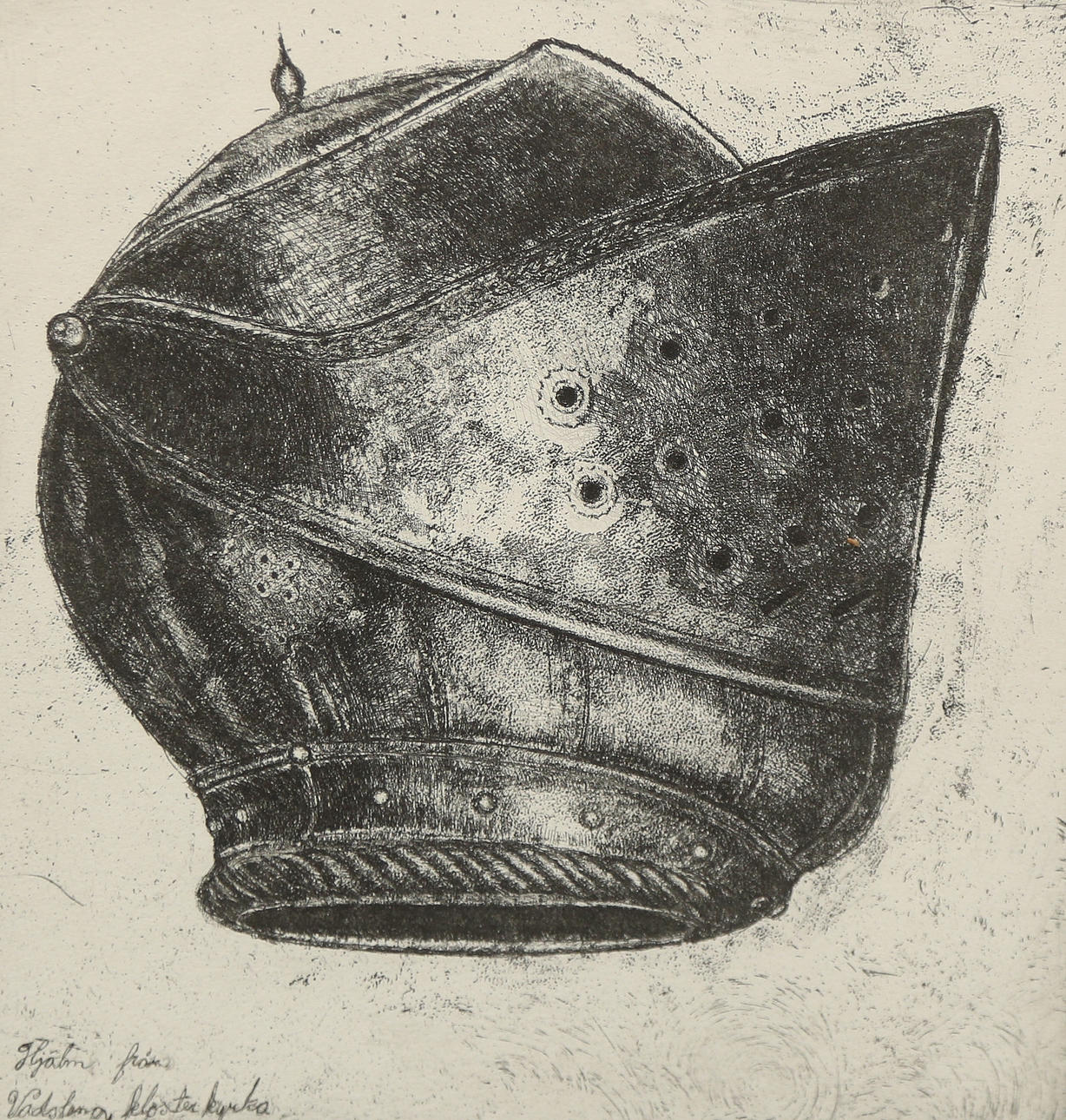 ALLAN HORSAK. etching, signed.