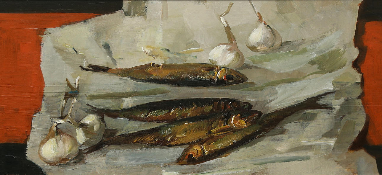 SVEN ERIK HELLQUIST. oil on panel, signed and dated -64.