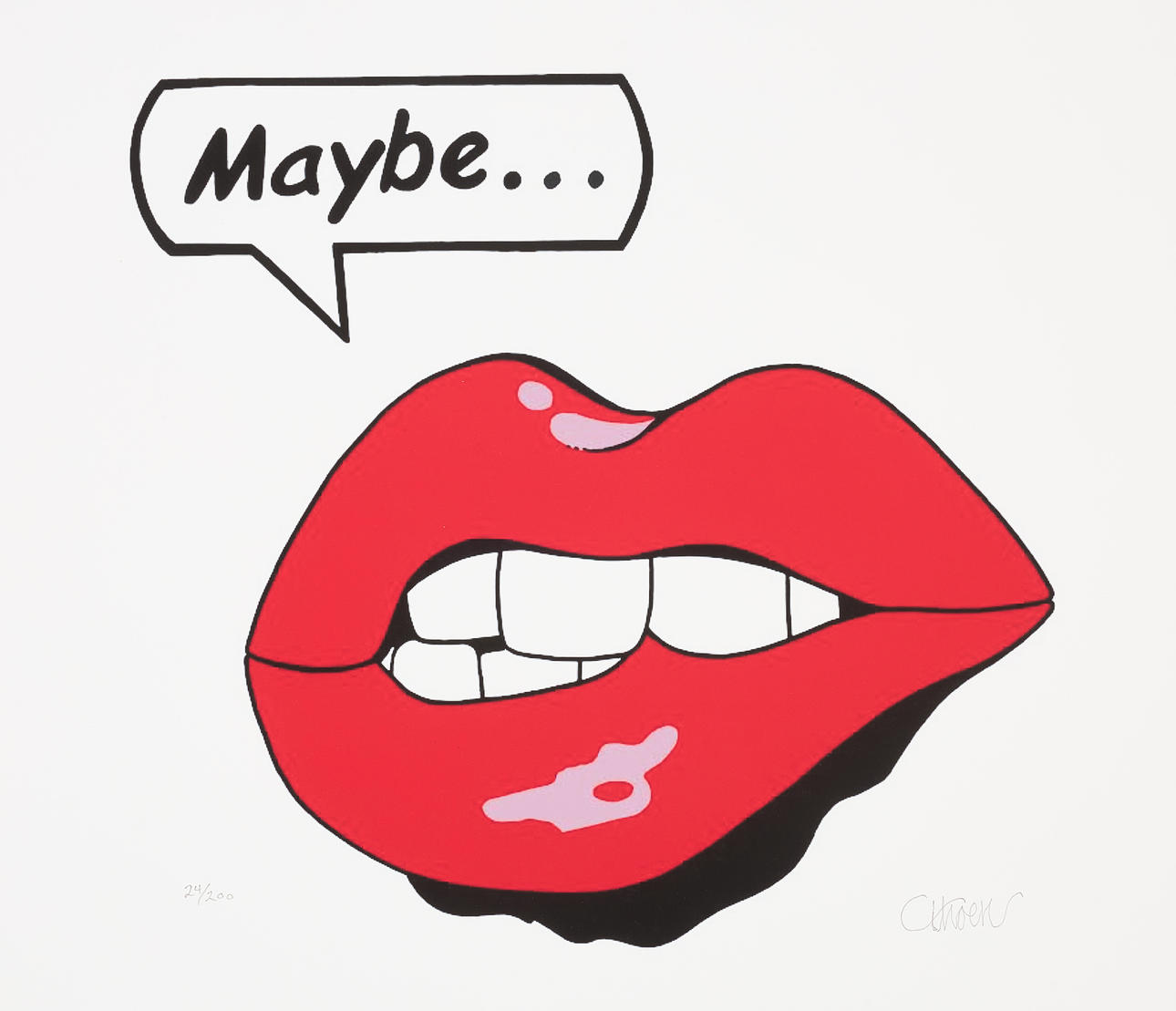 PETTER THOEN. "Maybe", signed and numbered 24/200, giclée print.