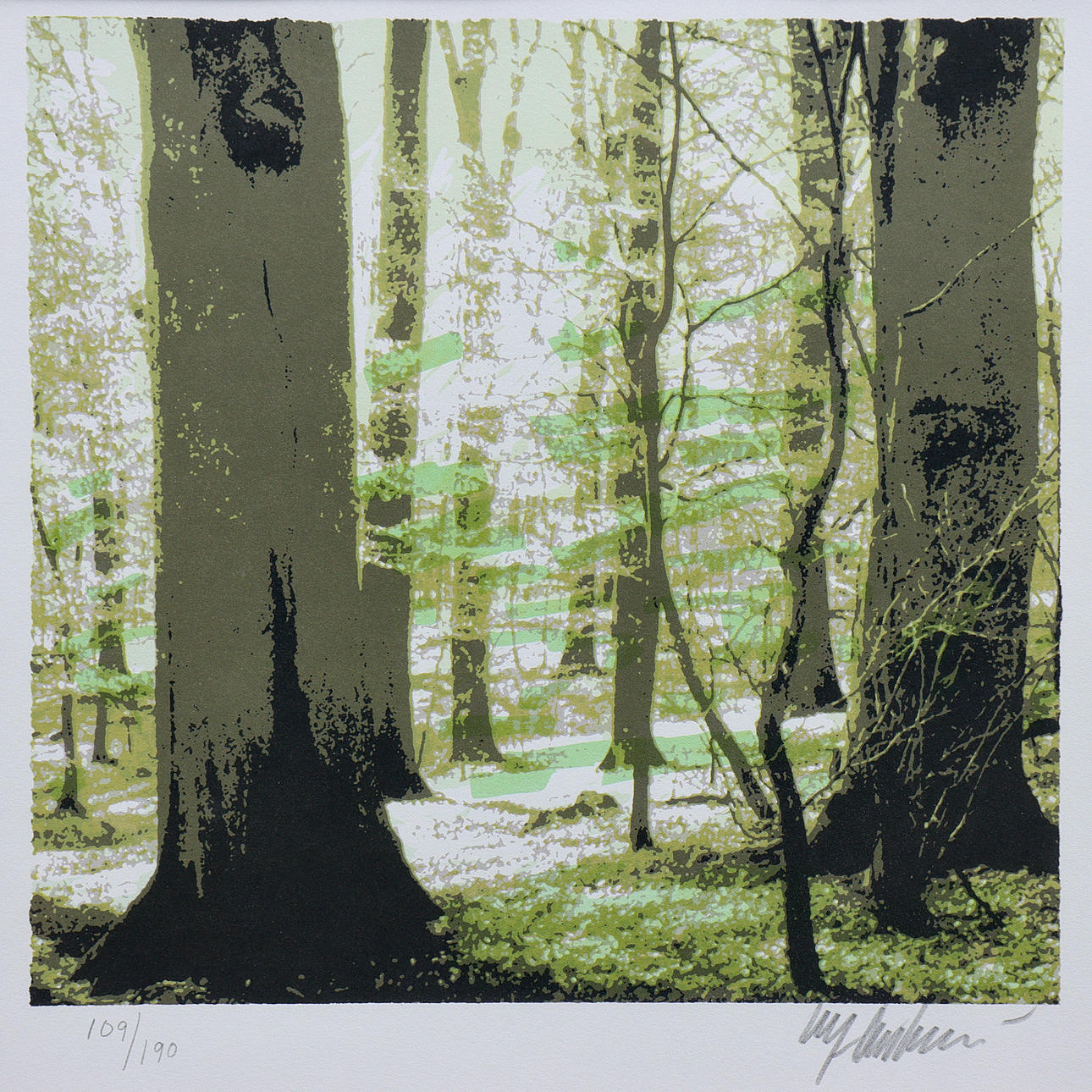 ULF ONSBERG. LITHOGRAPH IN COLOURS 109/190, SIGNED.