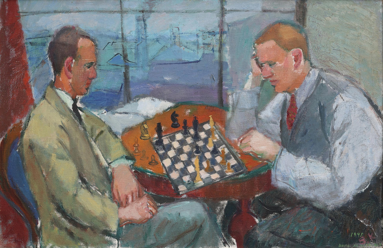 BRITA AF KLERCKER. “CHESS PLAYER”.