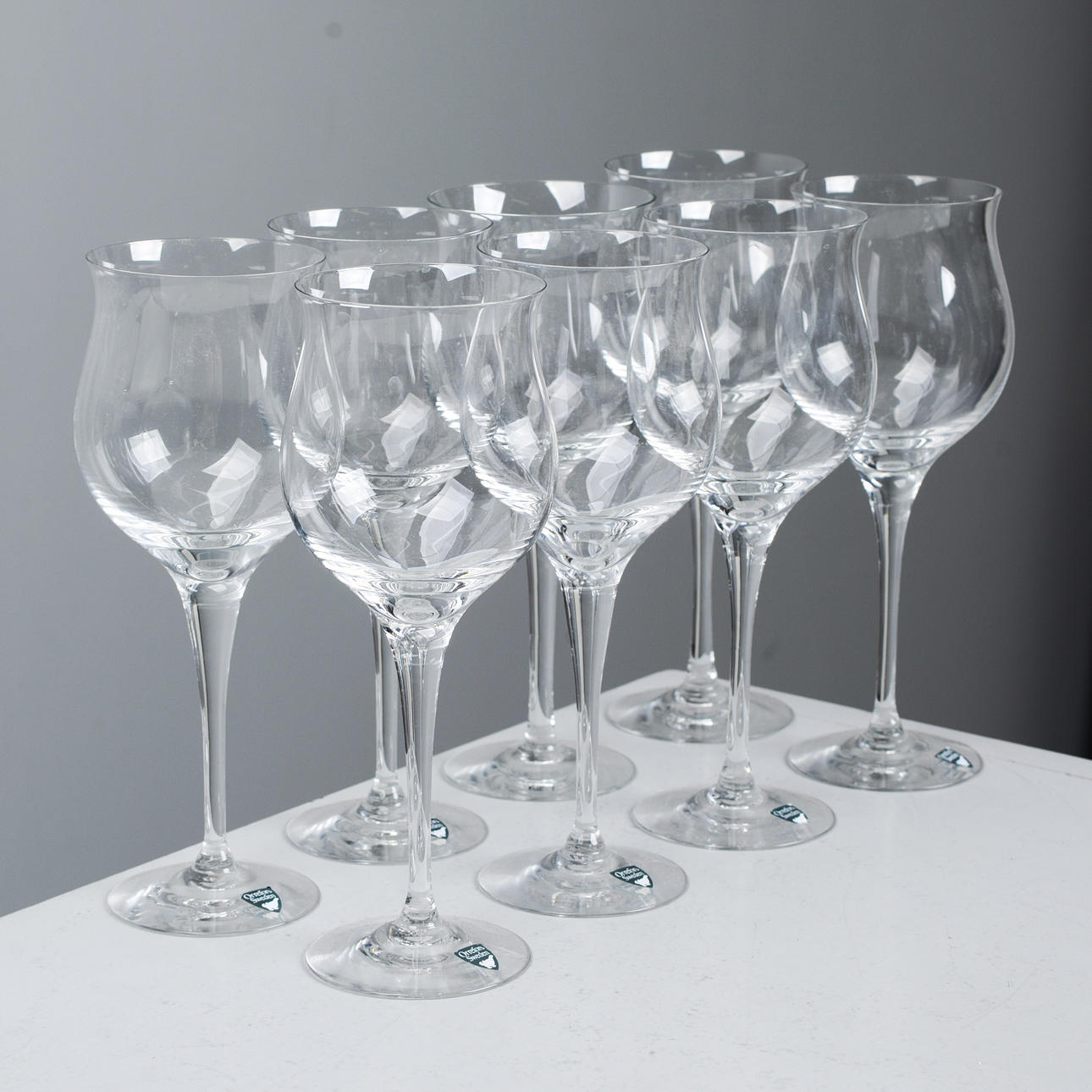 OLLE ALBERIUS. Vinglas, "Lisa", 8 st, Orrefors.