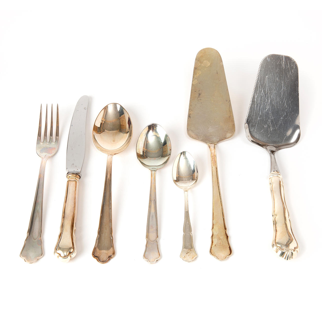 CUTLERY SET. 65 pieces “Chippendale”, silver.