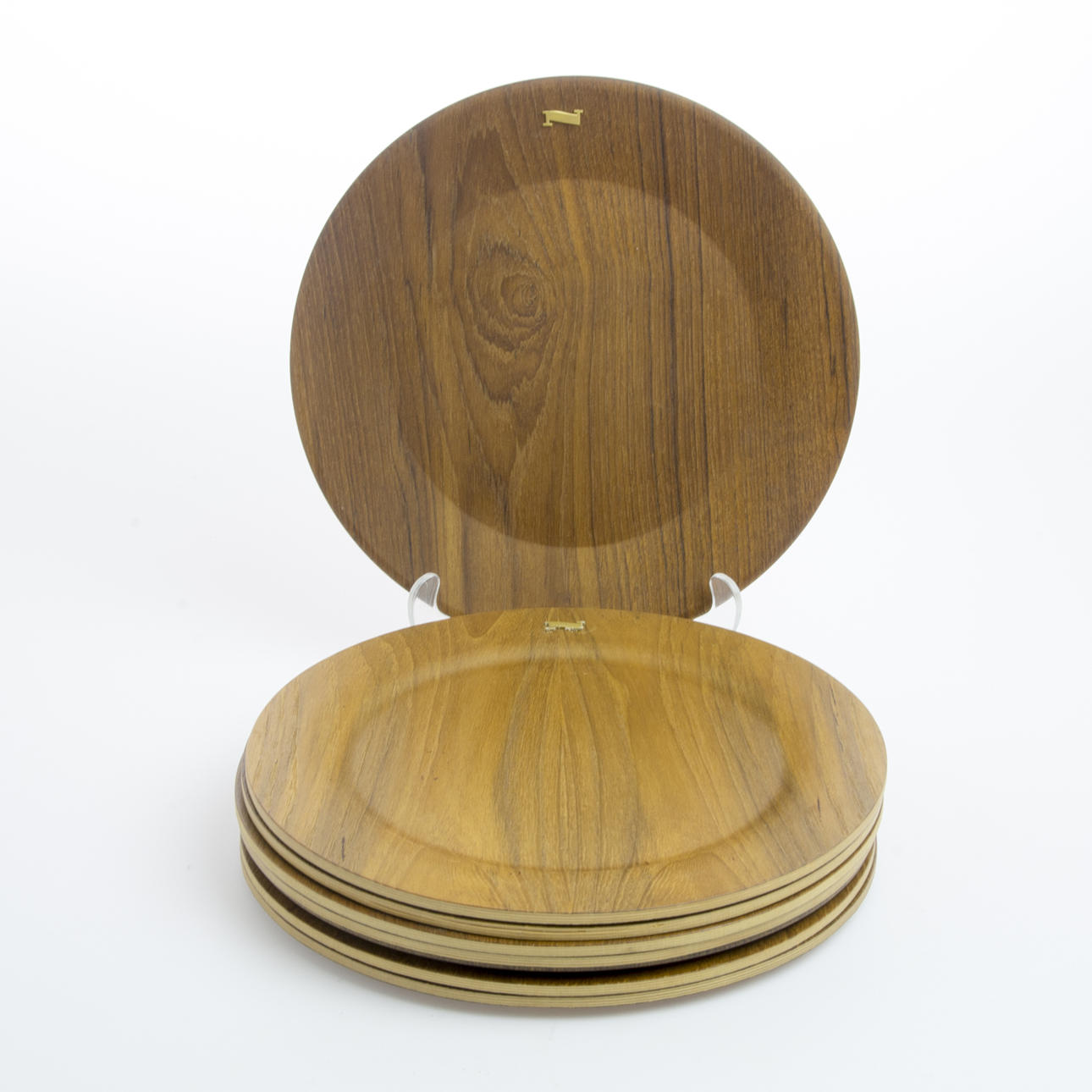 KUVERTTALLRIKAR, 6 stycken, teak.