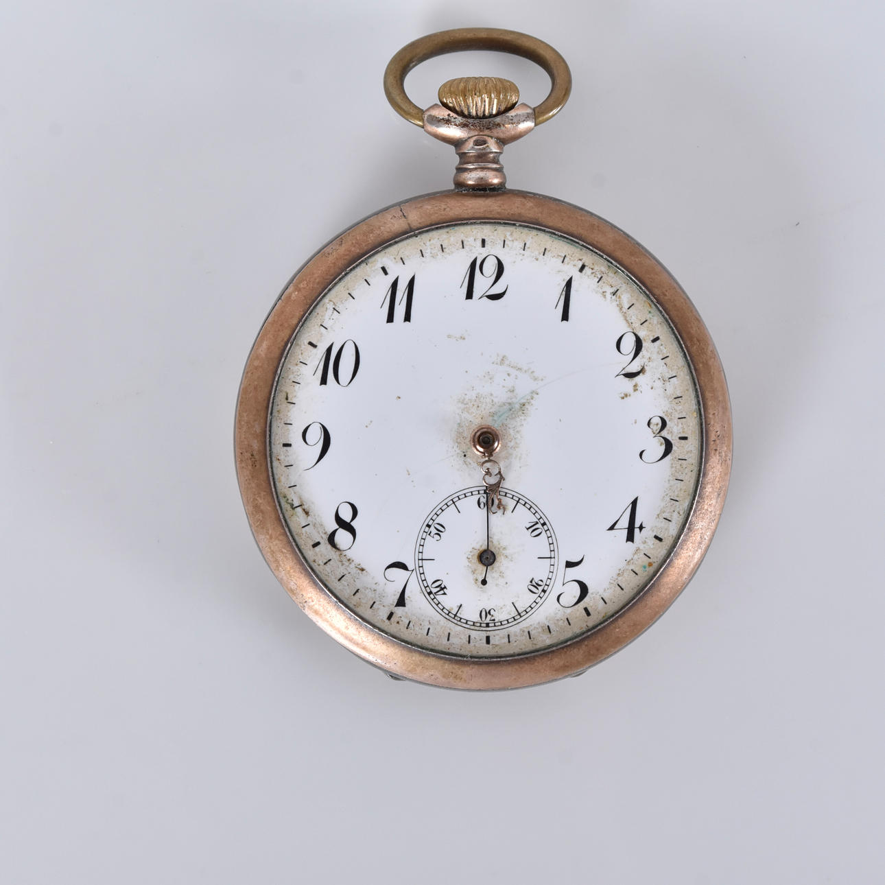 A silver pocket watch, 20th century.