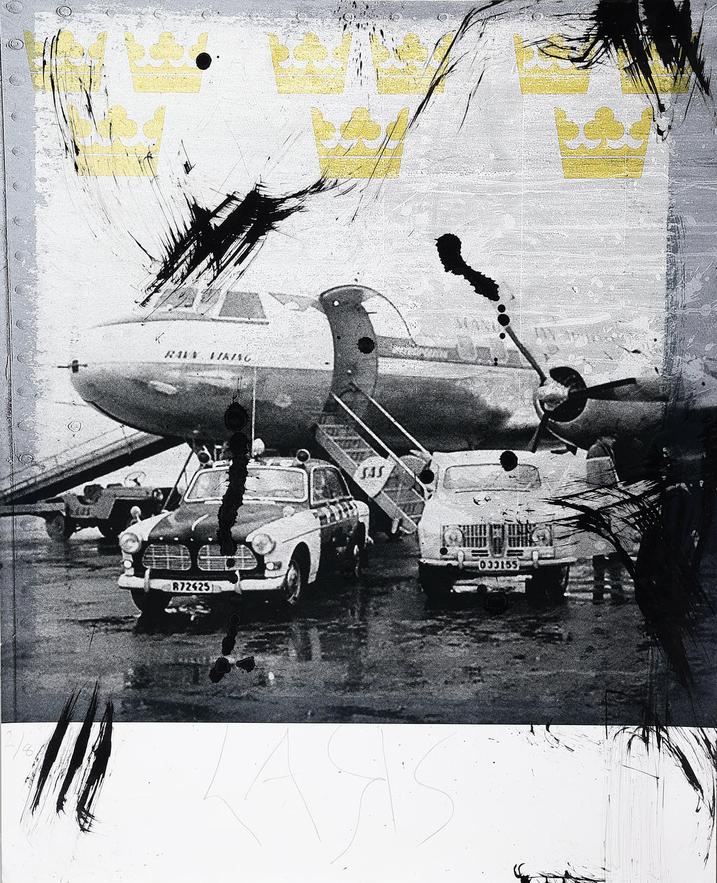 LARS TUNEBO. Mixed media, “Absolute Sweden”, signed, numbered 2/8.