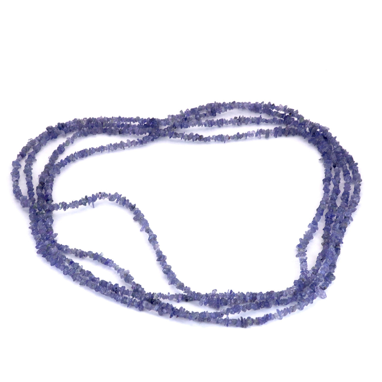 VERY LONG TANZANITE NECKLACE.
