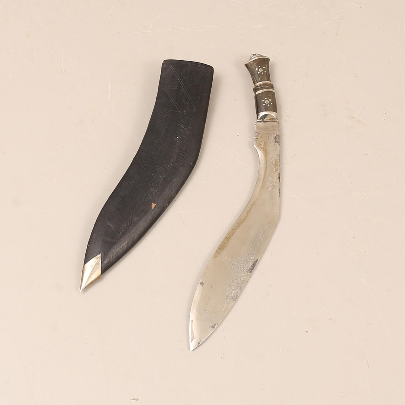 A Kukri knife, India, 20th century.