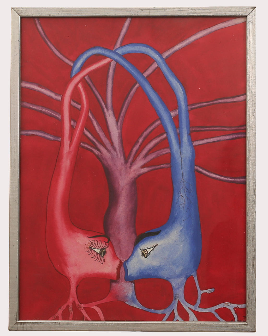 OIDENTIFIERAD KONSTNÄR. Watercolour, composition, signed.