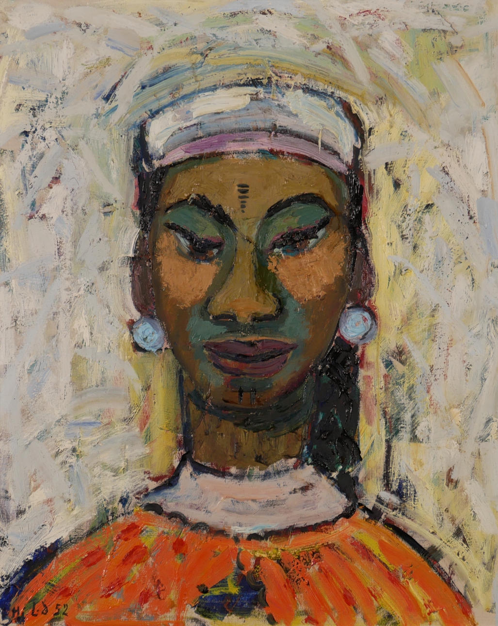 HJÖRDIS LINDBLAD. Oil on canvas, signed and dated 52.