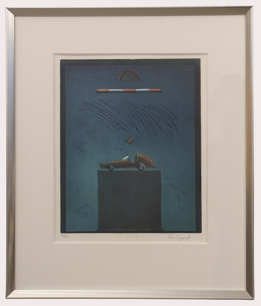 BO CRONQVIST. Lithograph in colours, composition, signed, numbered 41/150.