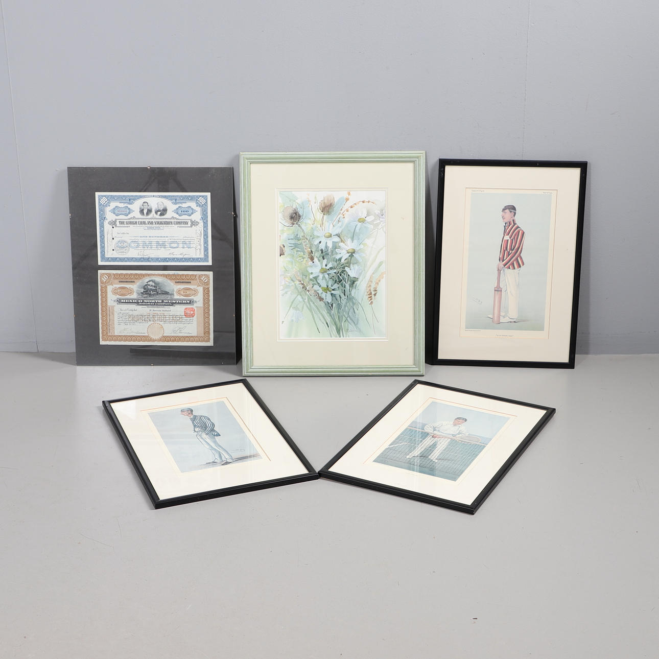 THREE VANITY FAIR SPORTING PRINTS ETC.