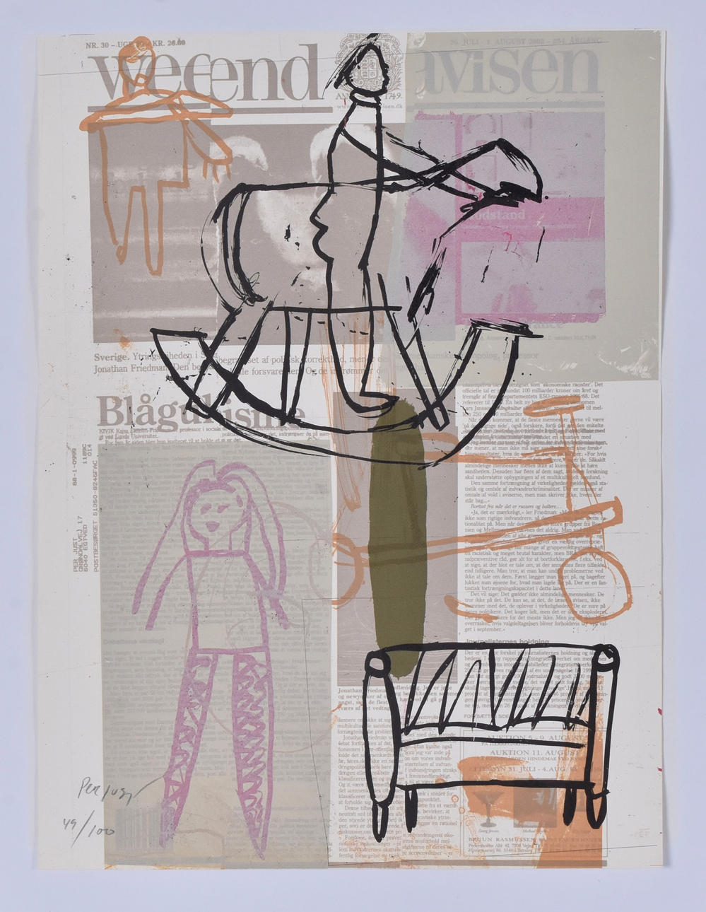 PER JUST. Color lithography.