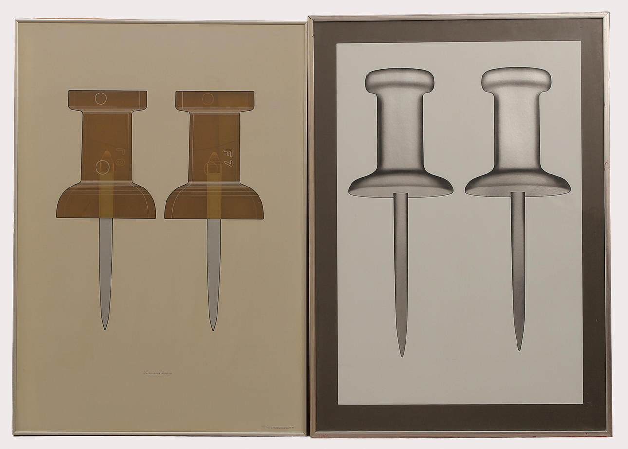 ANDERS ÖSTERLIN. Lithograph, “Kullander & Kullander”, partly transparent, 2pcs.