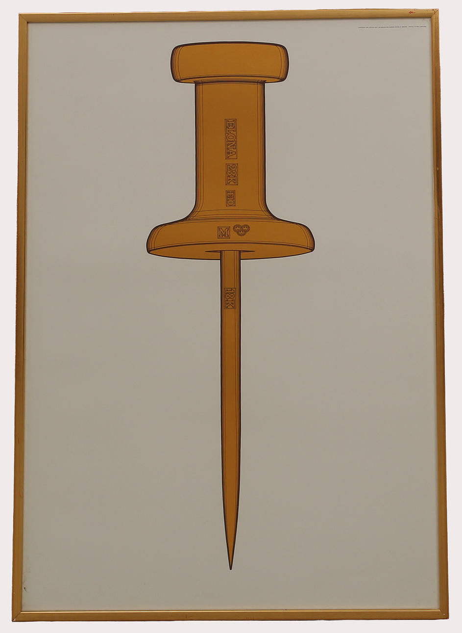 ANDERS ÖSTERLIN. Lithograph, "Guldstiftet", ELONA 23 K, 1979.