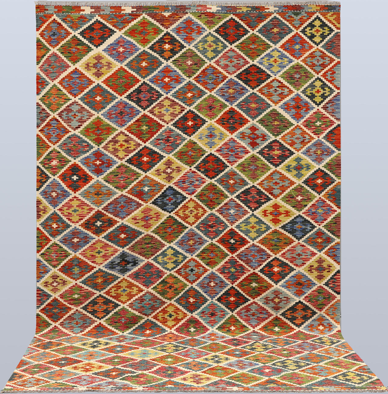 ORIENTMATTA. Kelim klassisk design, 332 x 212 cm.