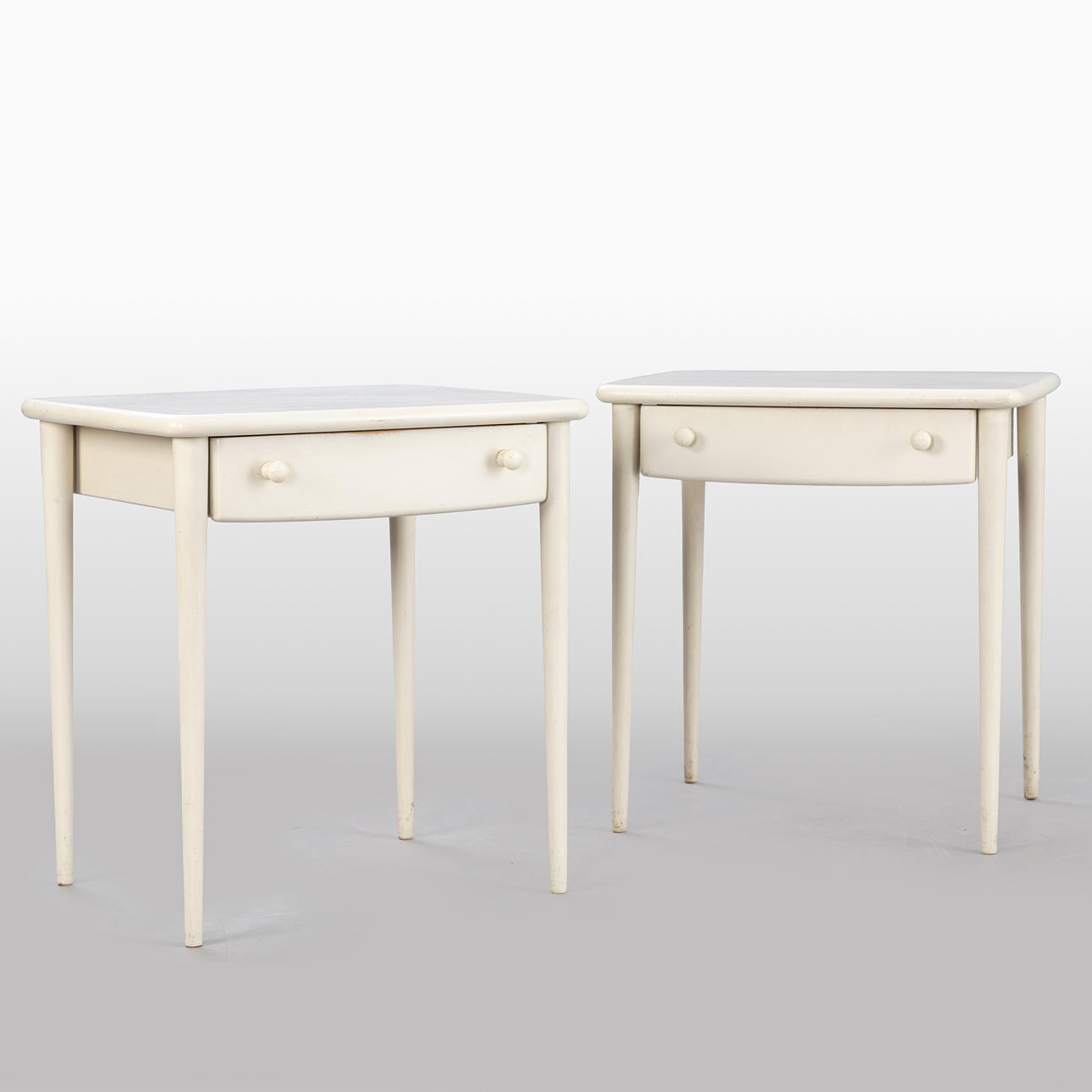 Asko, 2 side tables/bedside tables, white (2).