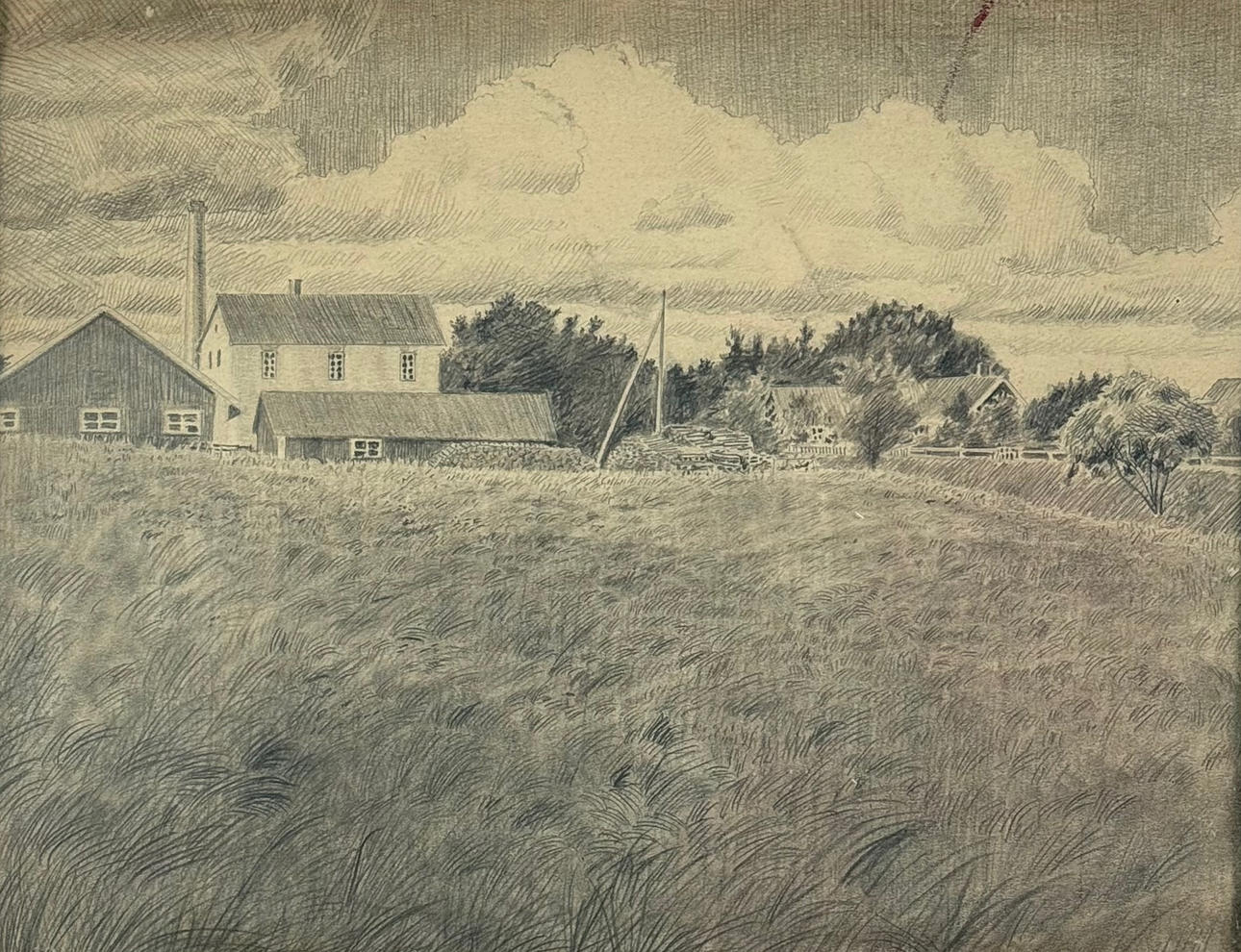 ERNST ANDERSSON THORS. Etching, Dairy.