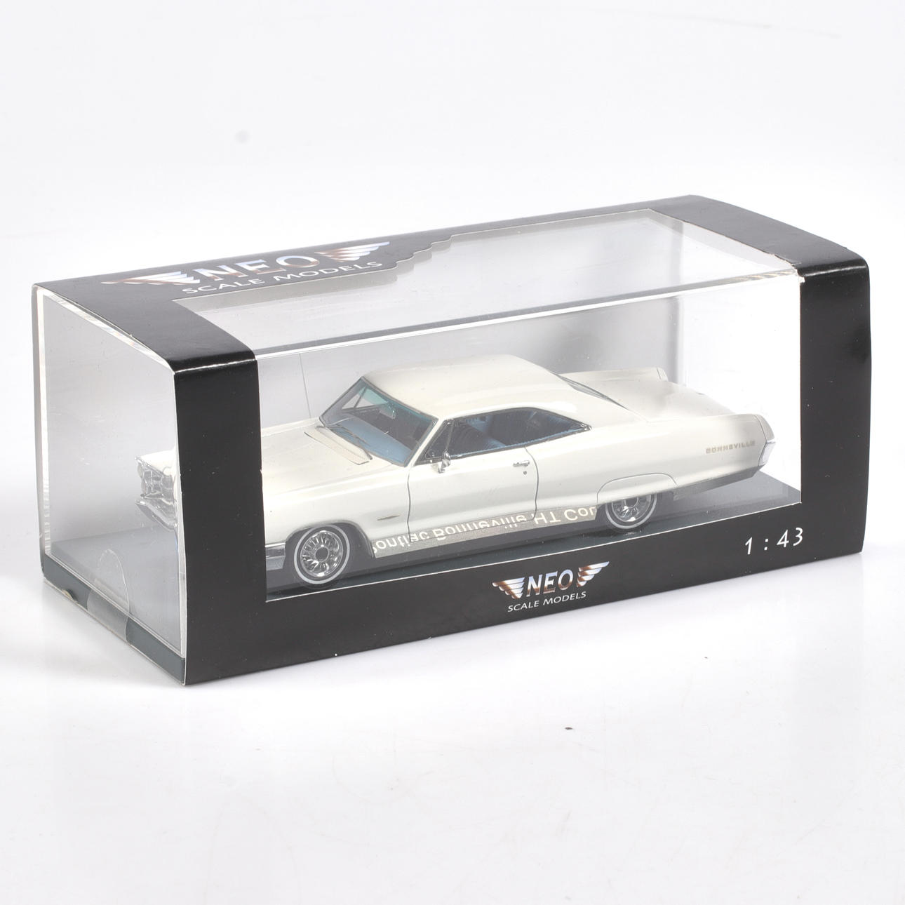 MODEL CAR, metal/resin, Pontiac Bonneville HT Coupé, NEO Models, 1 
